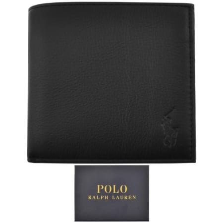 Polo Ralph Lauren レザー製フラップ式筆入れ　黒 Ralph Lauren Billfold Wallet Black | Mainline Menswear us